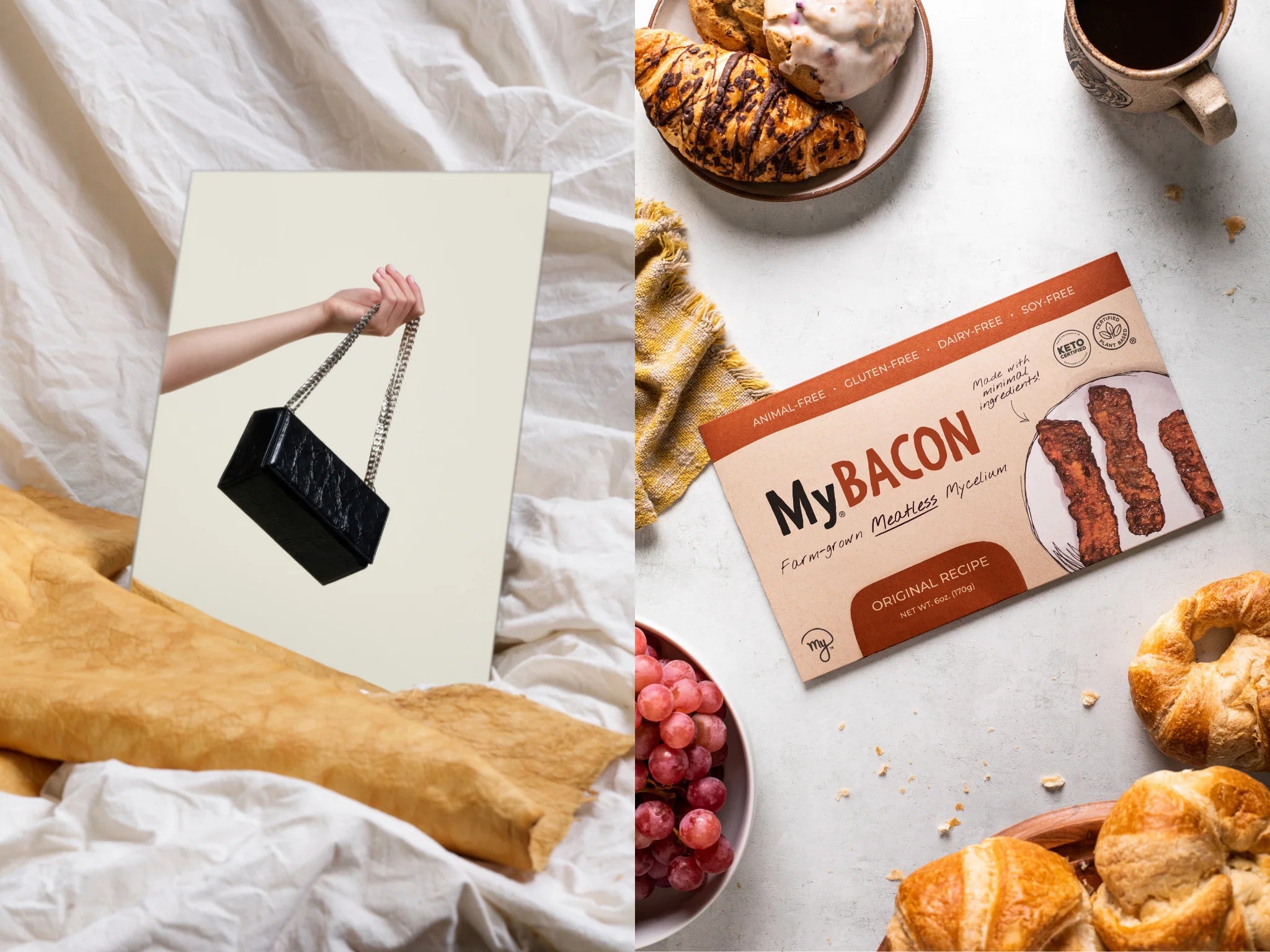 Mycelium Innovator Ecovative Raises $28M to Propel MyBacon Growth & Launch Eco-Leather